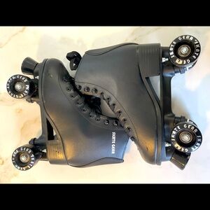 Black Quad Roller Skates “Skate Gear” | Men’s Size 7 | Classic Retro Style